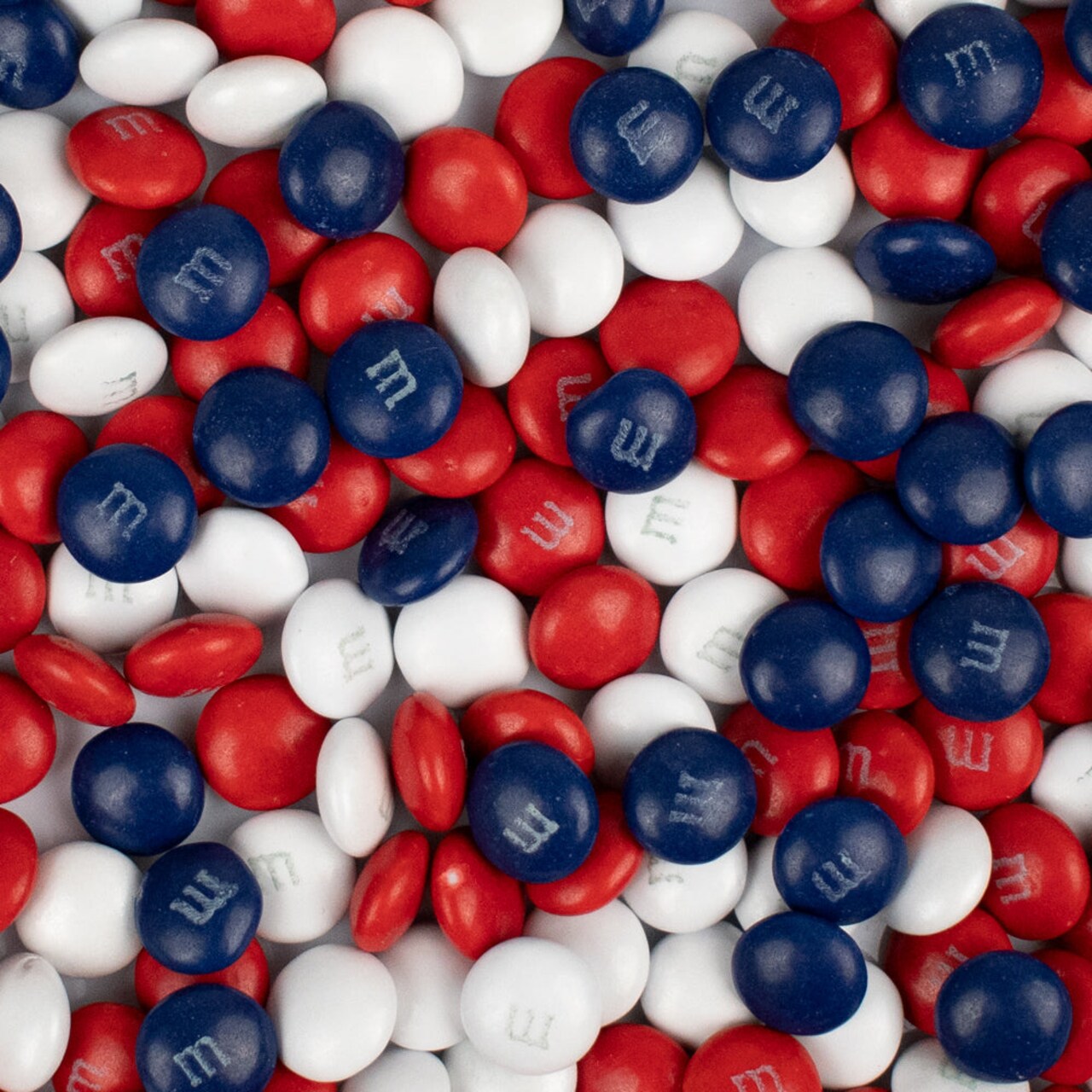 12oz Patriotic Red, White And Blue Coated Milk Chocolate M&M Candies Assortment For Party Favors, Candy Bowls, Dessert Tables, Festive Treats & More (375ct)